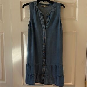 LOFT Sleeveless Denim Dress